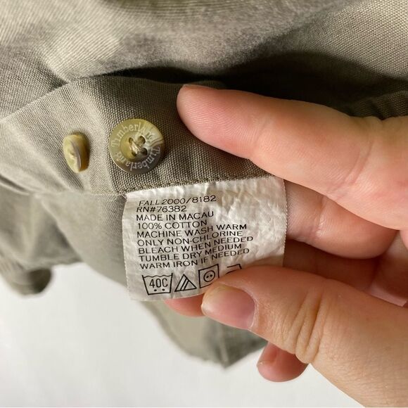 Timberland Shirt Men’s Tan S Khaki Vintage Button Down Workwear Pockets Cotton - Picture 10 of 10